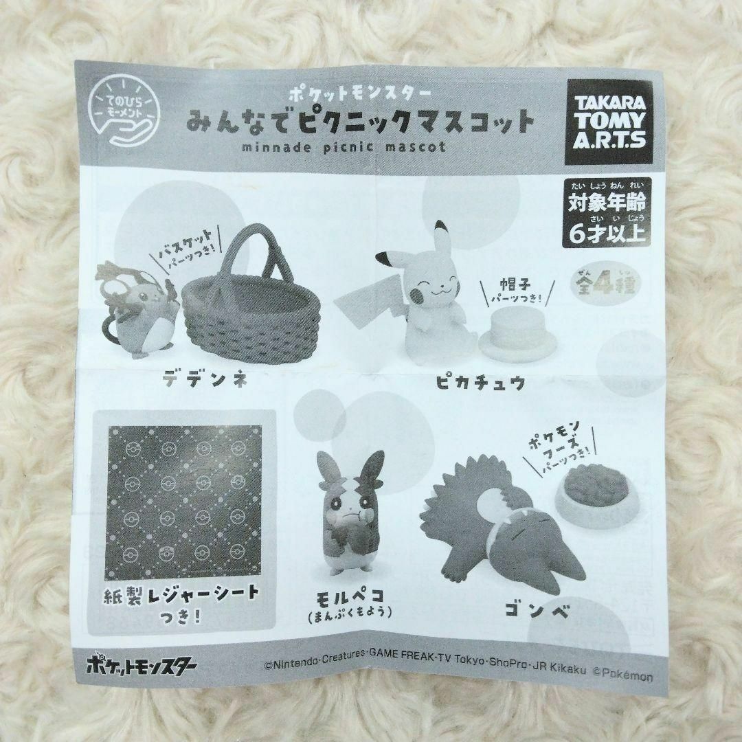 ポケットモンスター てのひらモーメント みんなでピクニックマスコット