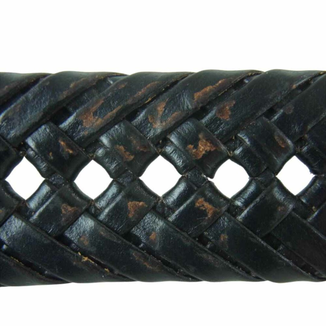 ドッカーズ DOCKERS 11DO0403 レザー 編み込み ベルト ブラック系