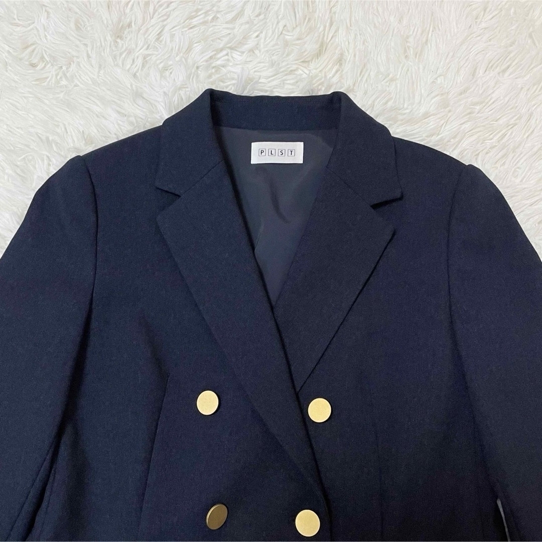 PLST - 美品♡プラステ テーラードジャケット 紺ブレ 金ボタン