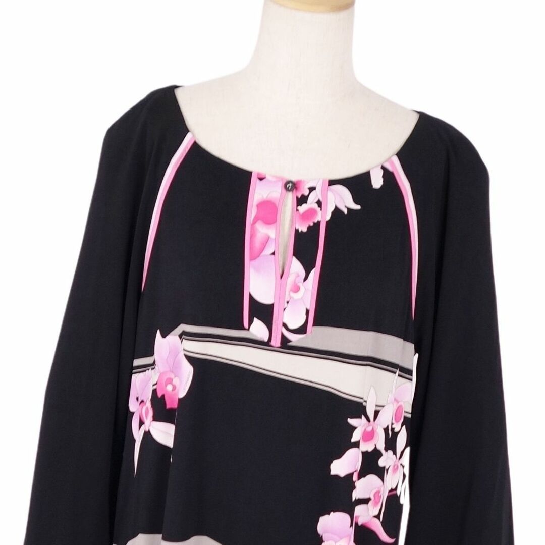 LEONARD - 極美品 レオナール LEONARD FASHION ワンピース 七分丈 花柄