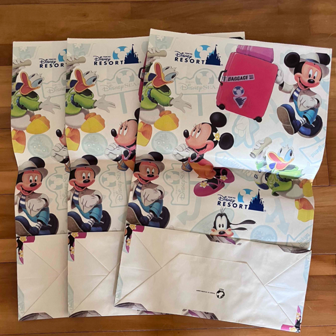 Disney - ディズニーランド ディズニーリゾート 3枚 紙袋 ショッパー