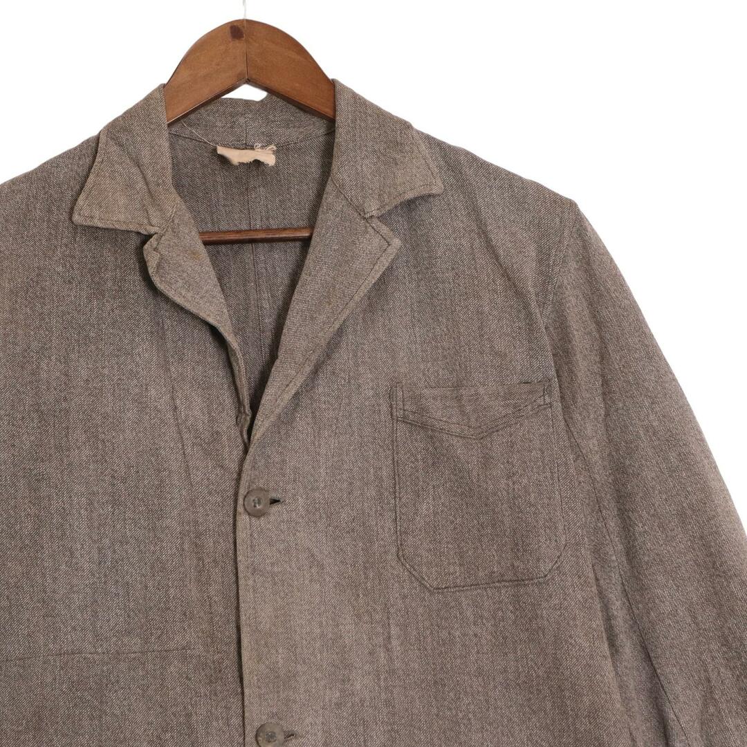 40年代 ユーロワーク ブラックシャンブレー アトリエコート 黒シャン