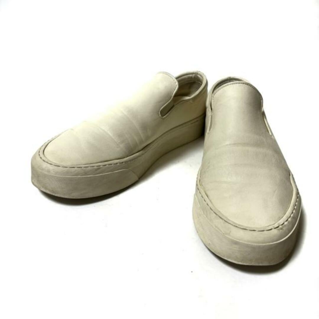 THE ROW(ザロウ) スリッポン 38 レディース - アイボリー レザーの通販