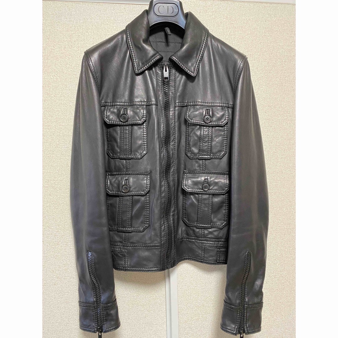 DIOR HOMME - Dior Homme ディオールオム レザージャケット 44の通販