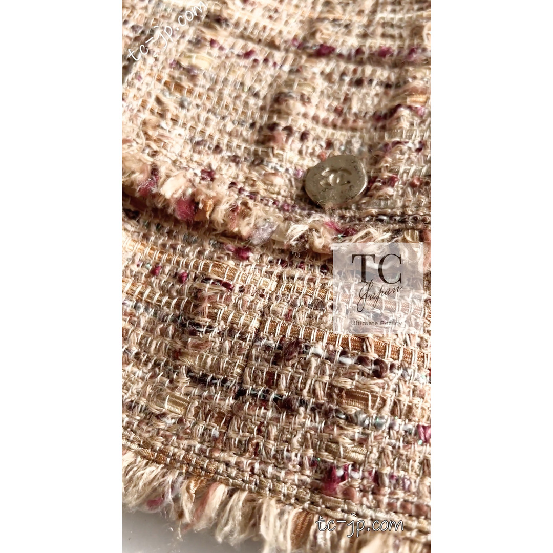 CHANEL - シャネル ジャケット CHANEL ベージュ ゴールド コットン