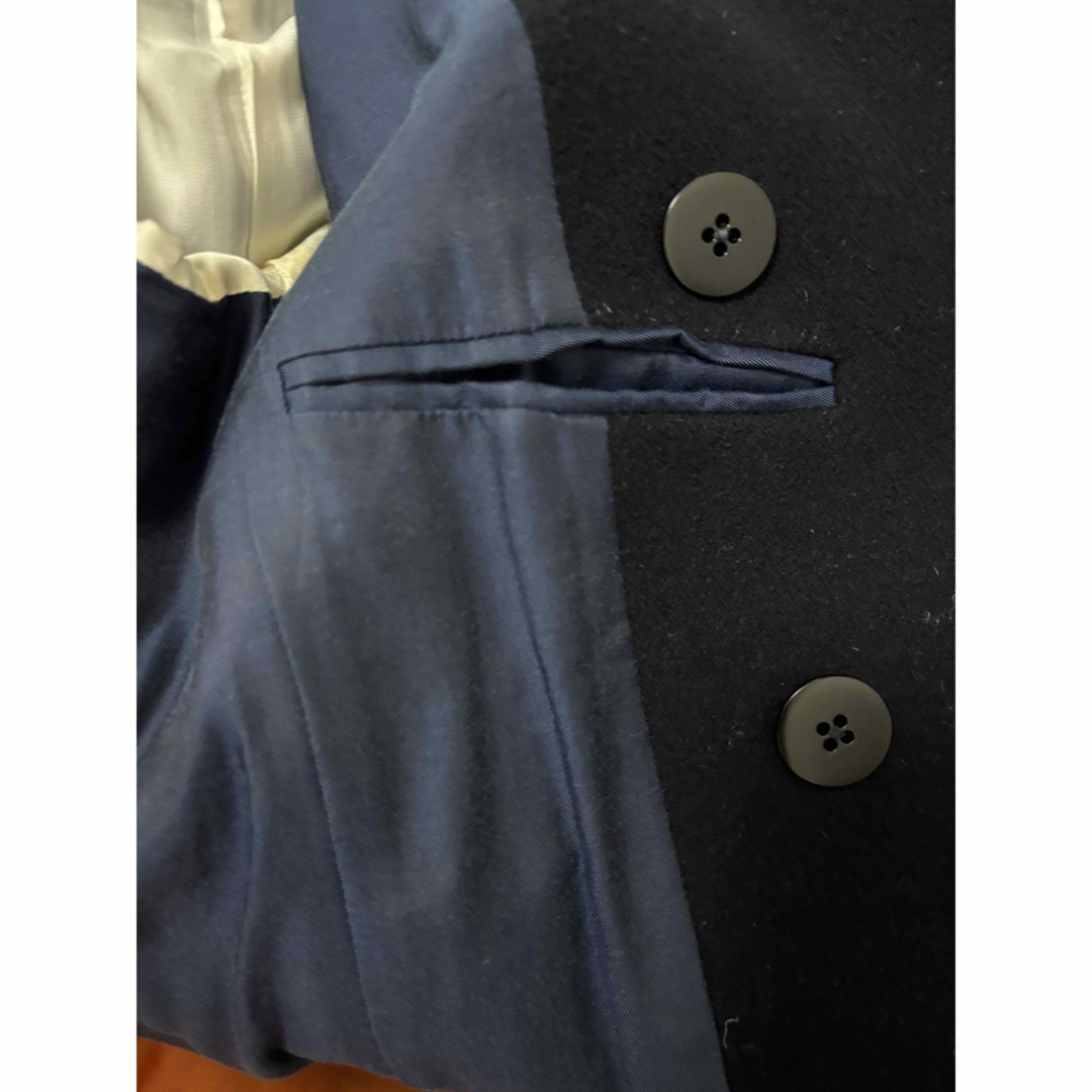 SHIPS - SHIPS レディース ピーコート ダークネイビー ウールコート 美