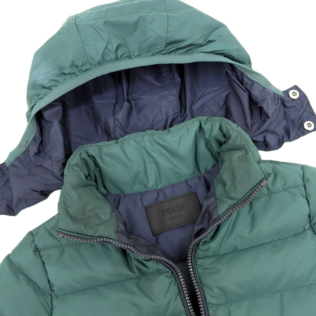 PRADA - 美品 プラダ PRADA 現行黒タグ 三角ロゴ ダウンジャケット 6Y