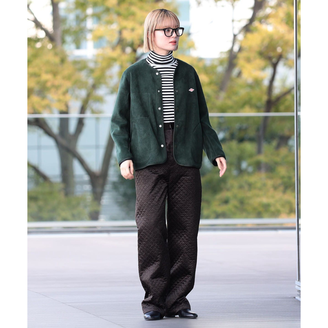 DANTON - ❇️DANTONダントン正規24秋新ノーカラーフリースジャケット