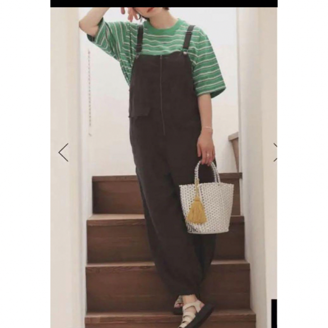 niko and - ニコアンド リネン サロペット Lの通販 by ハナ's shop