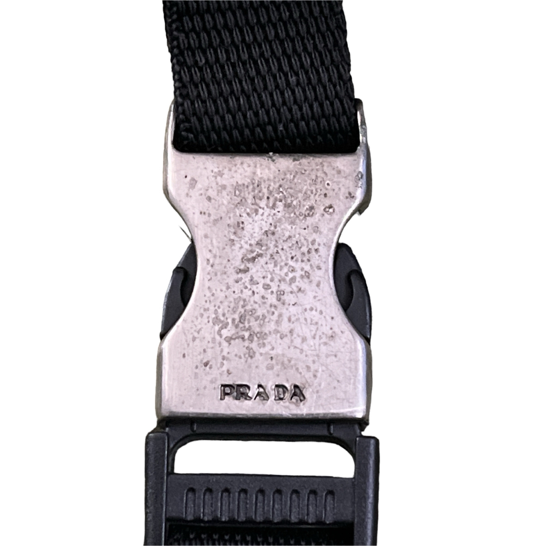 PRADA - プラダ ショルダーバッグ 三角ロゴ 斜めがけ カメラバッグ 黒