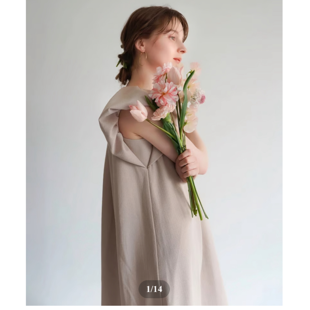 SNIDEL - acka drape one-piece ベージュsの通販 by 可愛いは作れる