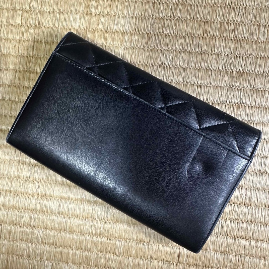 CHANEL - CHANEL シャネル 長財布 ココマーク マトラッセ ラムスキン