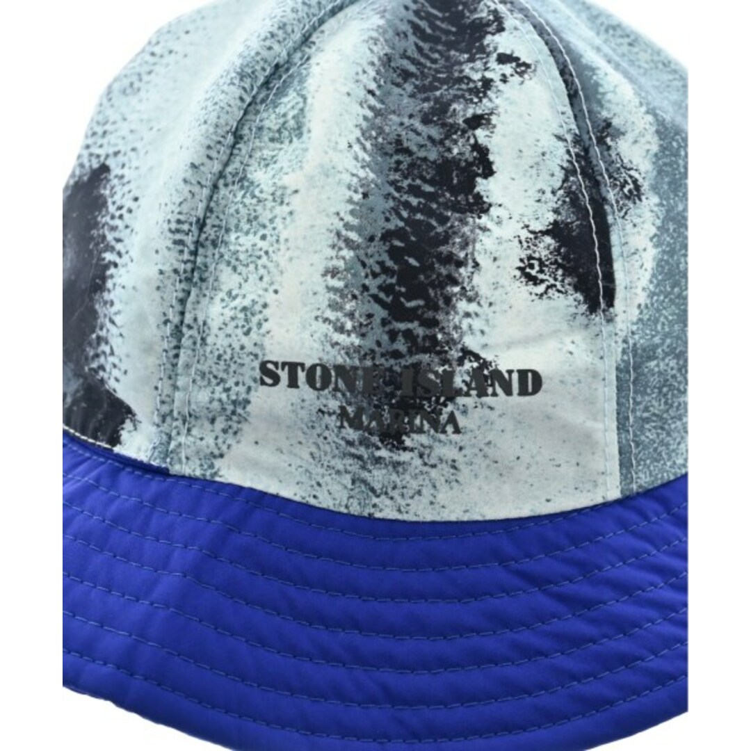 STONE ISLAND - STONE ISLAND ストーンアイランド ハット L 青 【古着