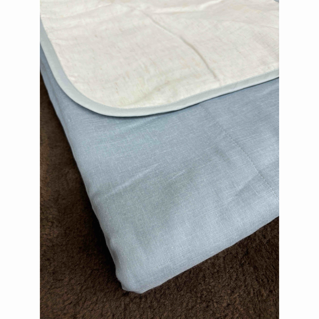 LOFTY - 新品・未使用 ロフテーガーゼケット(訳あり品) ブルー2枚