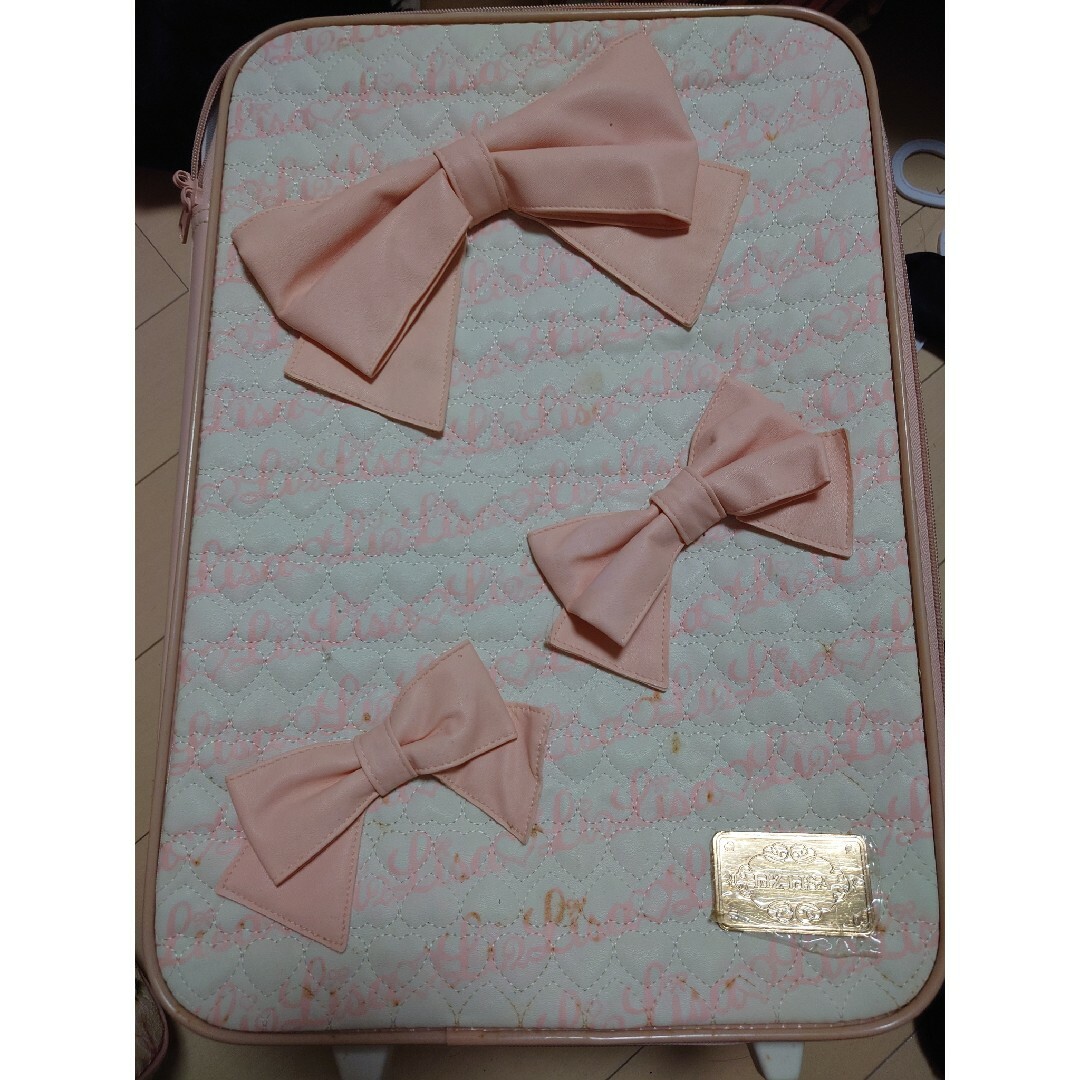 LIZ LISA - リズリサ ピンクリボンキャリーケースの通販 by くぅ's