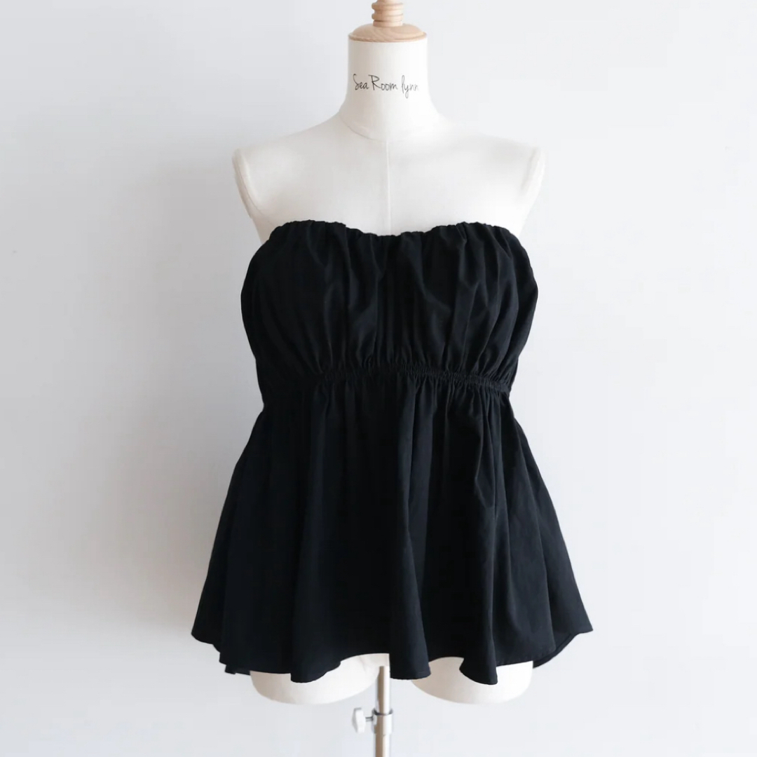 SeaRoomlynn - ウエストShapeパッドinベアトップス ブラック Sの通販