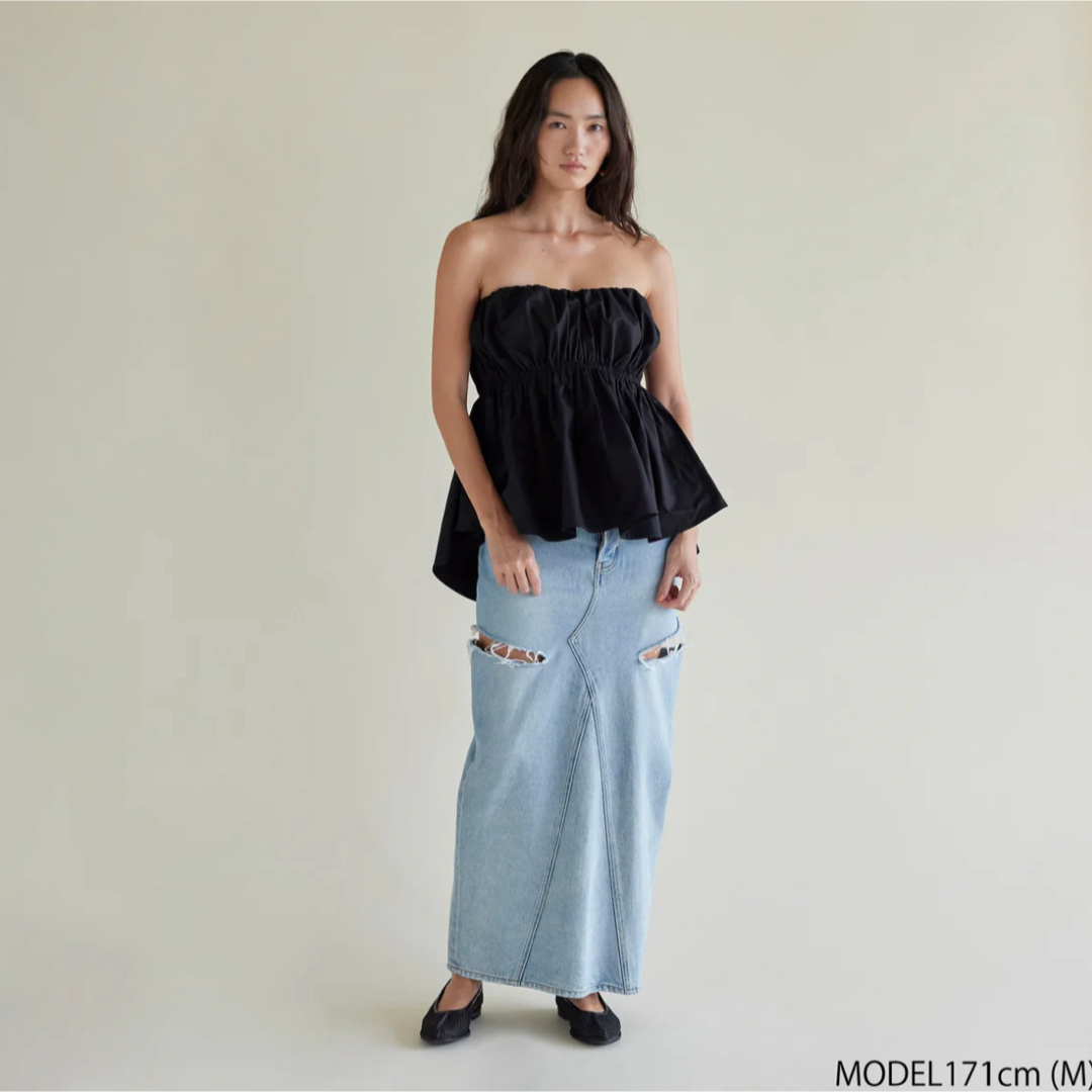 ウエストShapeパッドinベアトップス ブラック S