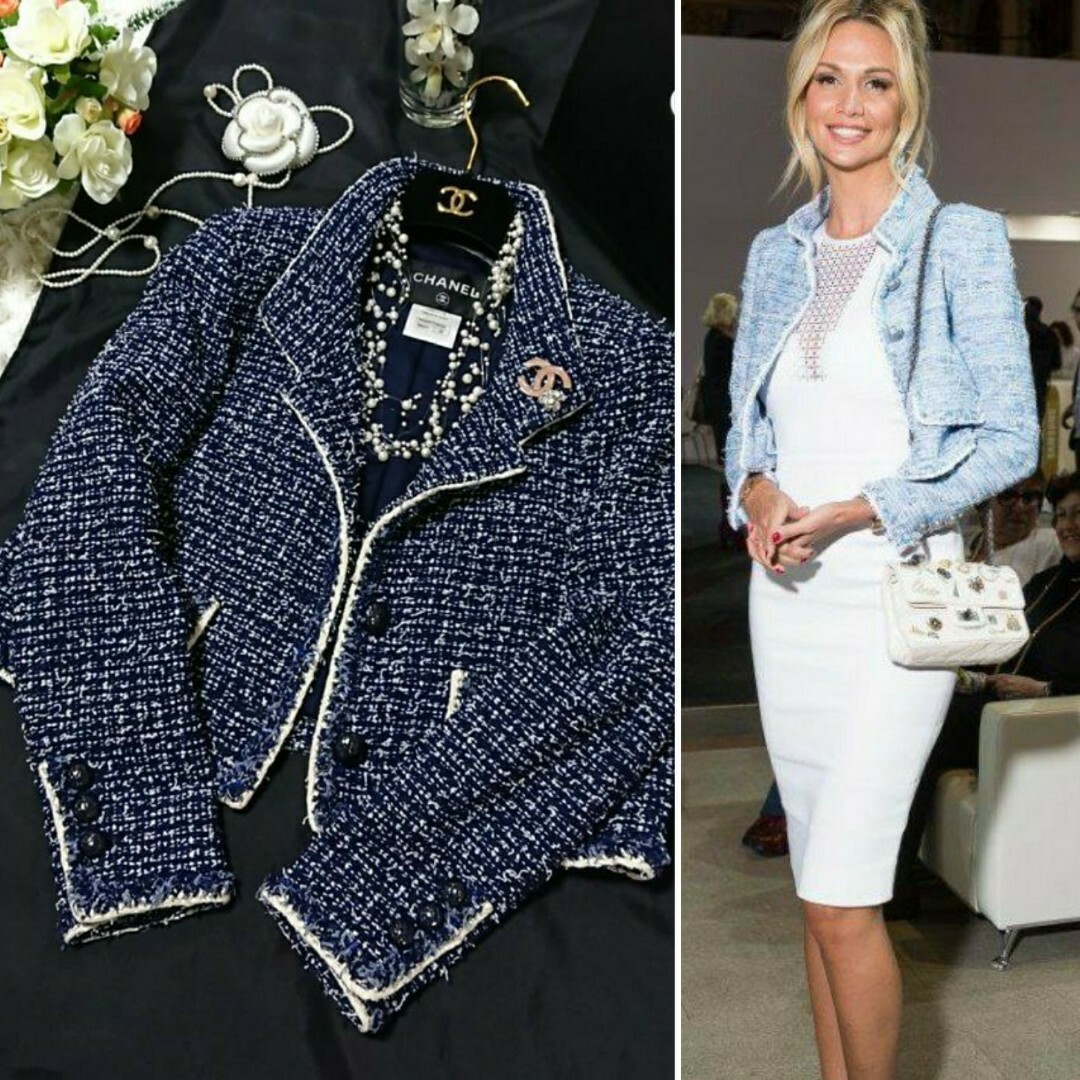 CHANEL - シャネル❤️綺麗なツイード ジャケット❤️CoCoマーク