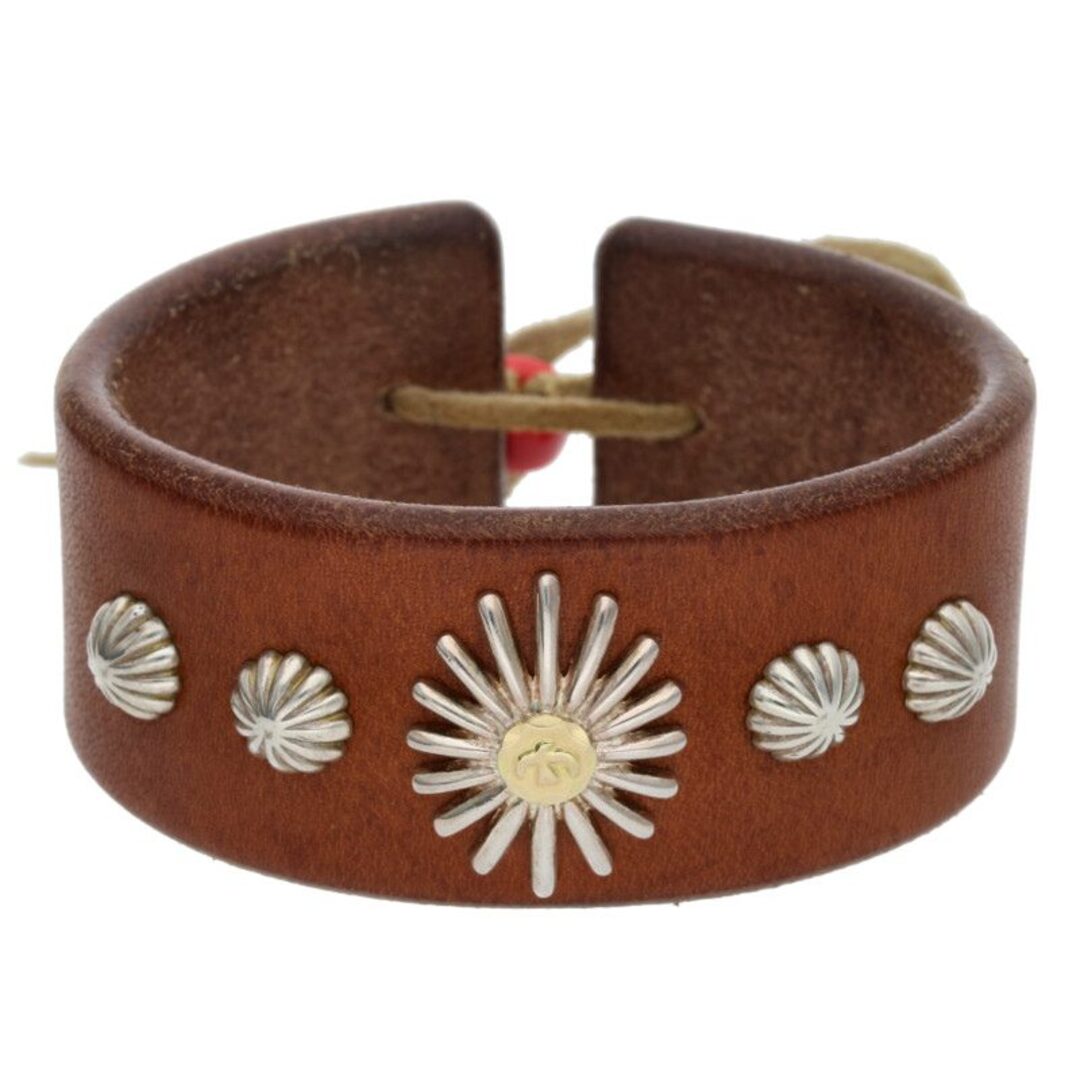 goro's - ゴローズ GC-04/金メタルウニコンチョ付きレザー