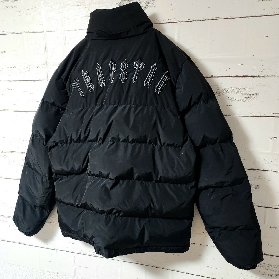 TRAPSTAR トラップスター ダウン ジャケット ブラック バックロゴ Lの