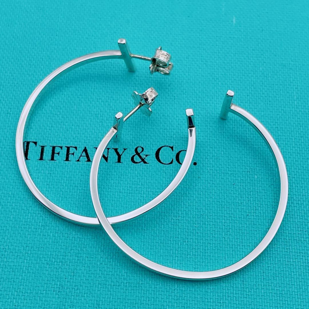 Tiffany & Co. - Tiffany & Co. 廃盤 Tワイヤー ラージ ピアス フープ
