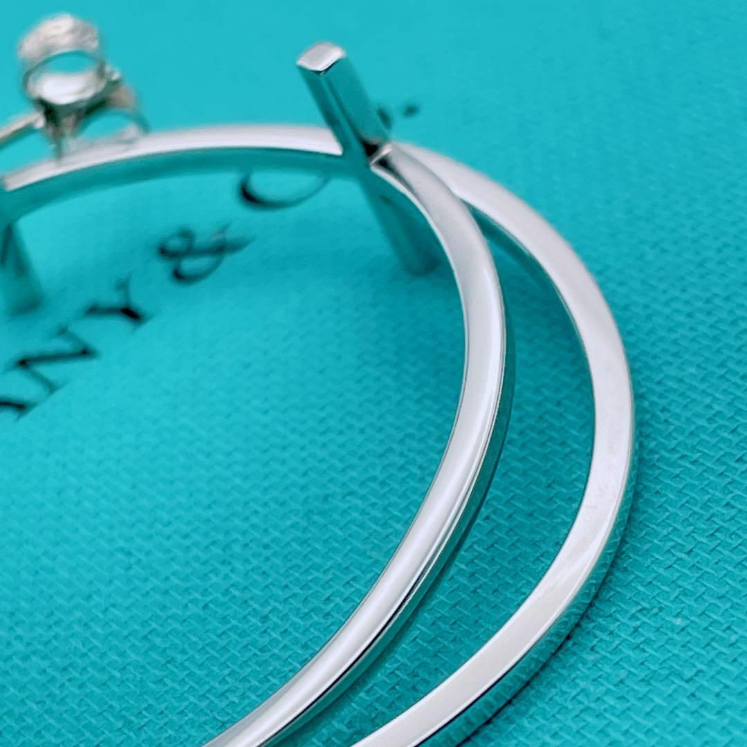 Tiffany & Co. - Tiffany & Co. 廃盤 Tワイヤー ラージ ピアス フープ