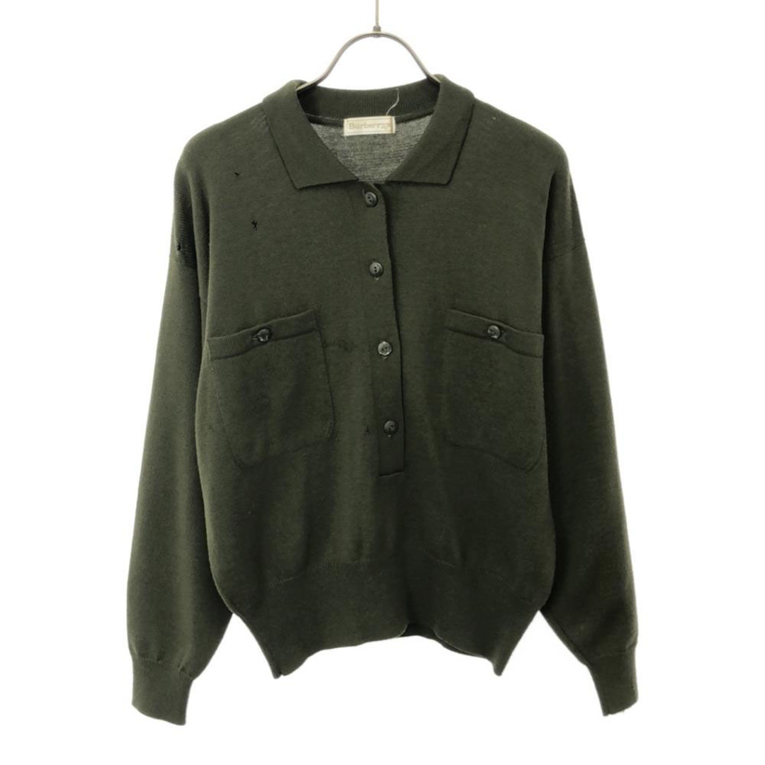 BURBERRY - バーバリーズ 90s ウール オールド 長袖 衿付き セーター M