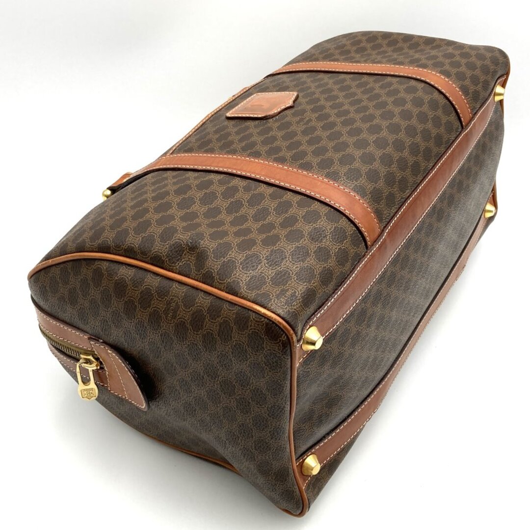 CELINE セリーヌ ボストンバッグ マカダム柄 ゴールド金具南京錠