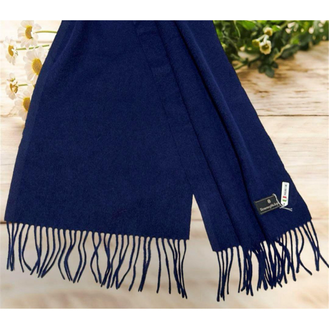 Ermenegildo Zegna - 専用 Ermenegildo Zegna カシミヤマフラー 紺色