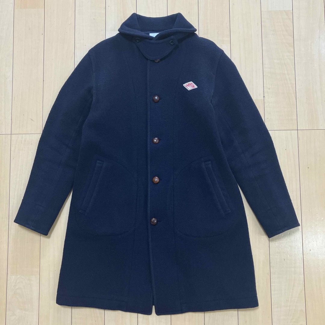 DANTON - DANTON ダントン ウールモッサ コート ネイビー サイズ38の