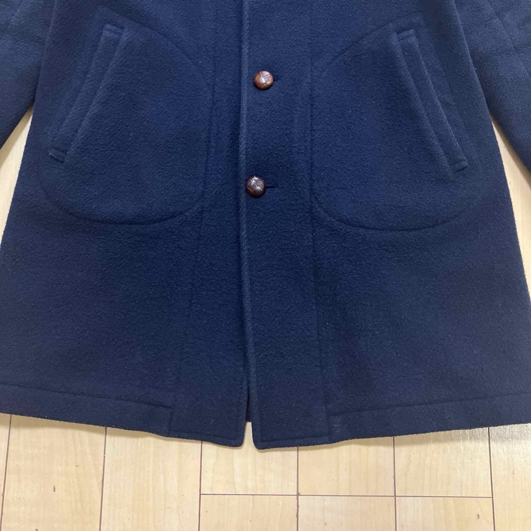 DANTON - DANTON ダントン ウールモッサ コート ネイビー サイズ38の