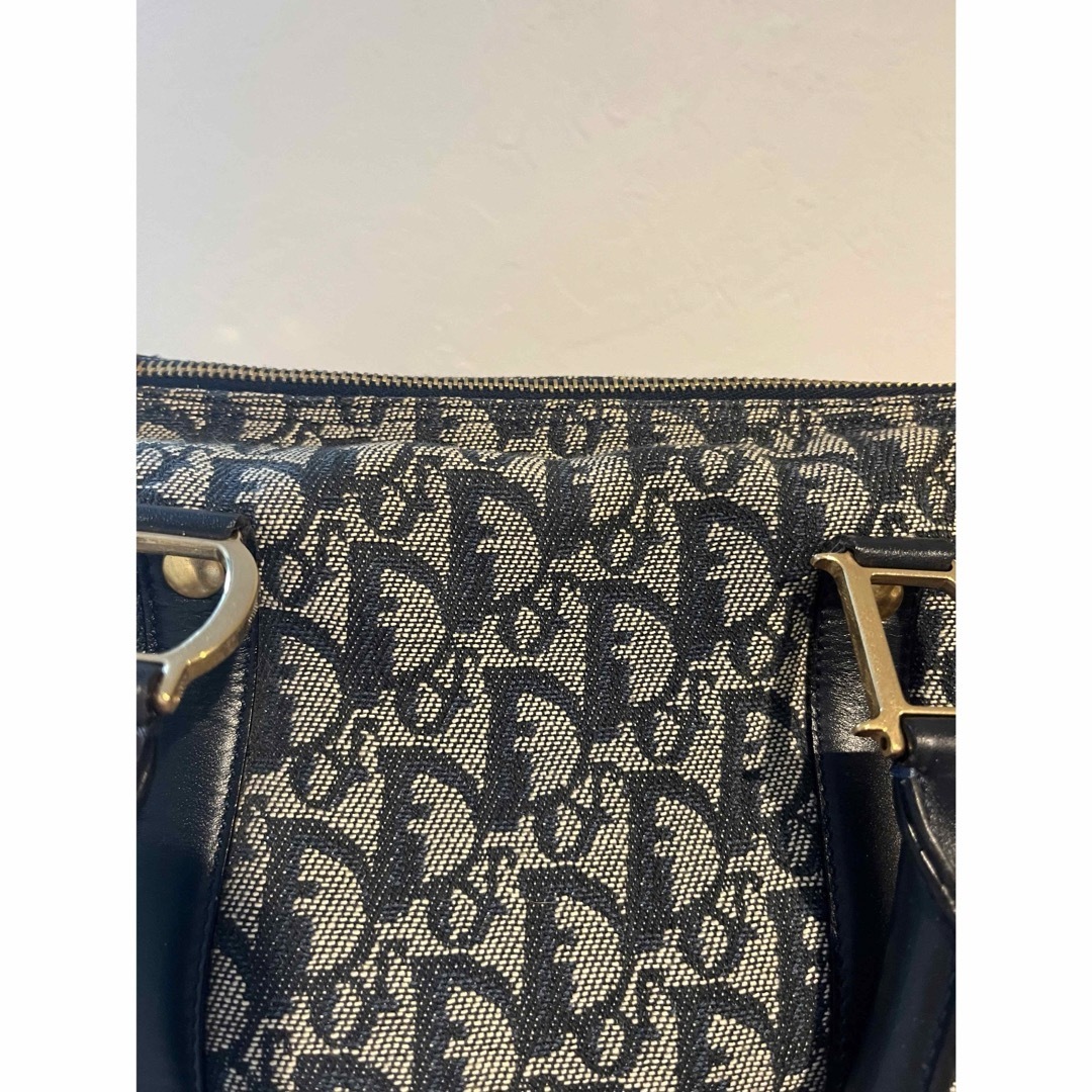 Dior - Dior トロッター ボストンバッグ ネイビー モノグラム 美品の