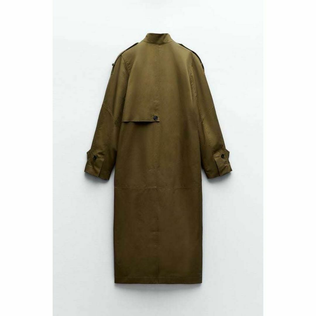 ZARA - 新品ZARAスタンドカラーオーバーサイズミリタリーロングコートM