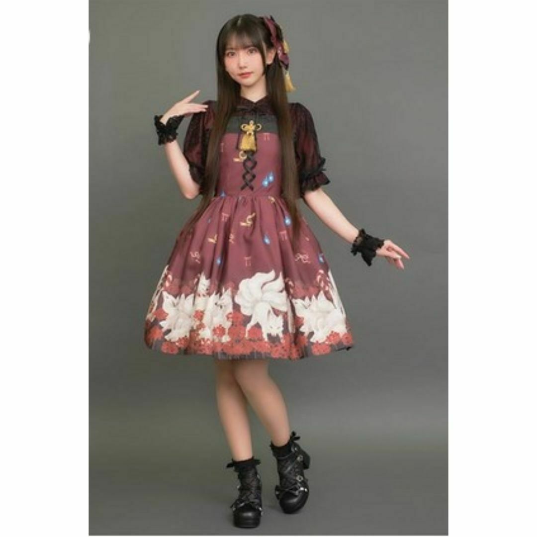 axes femme - アクシーズファムkawaii 彼岸の白狐会柄ジャンスカの通販