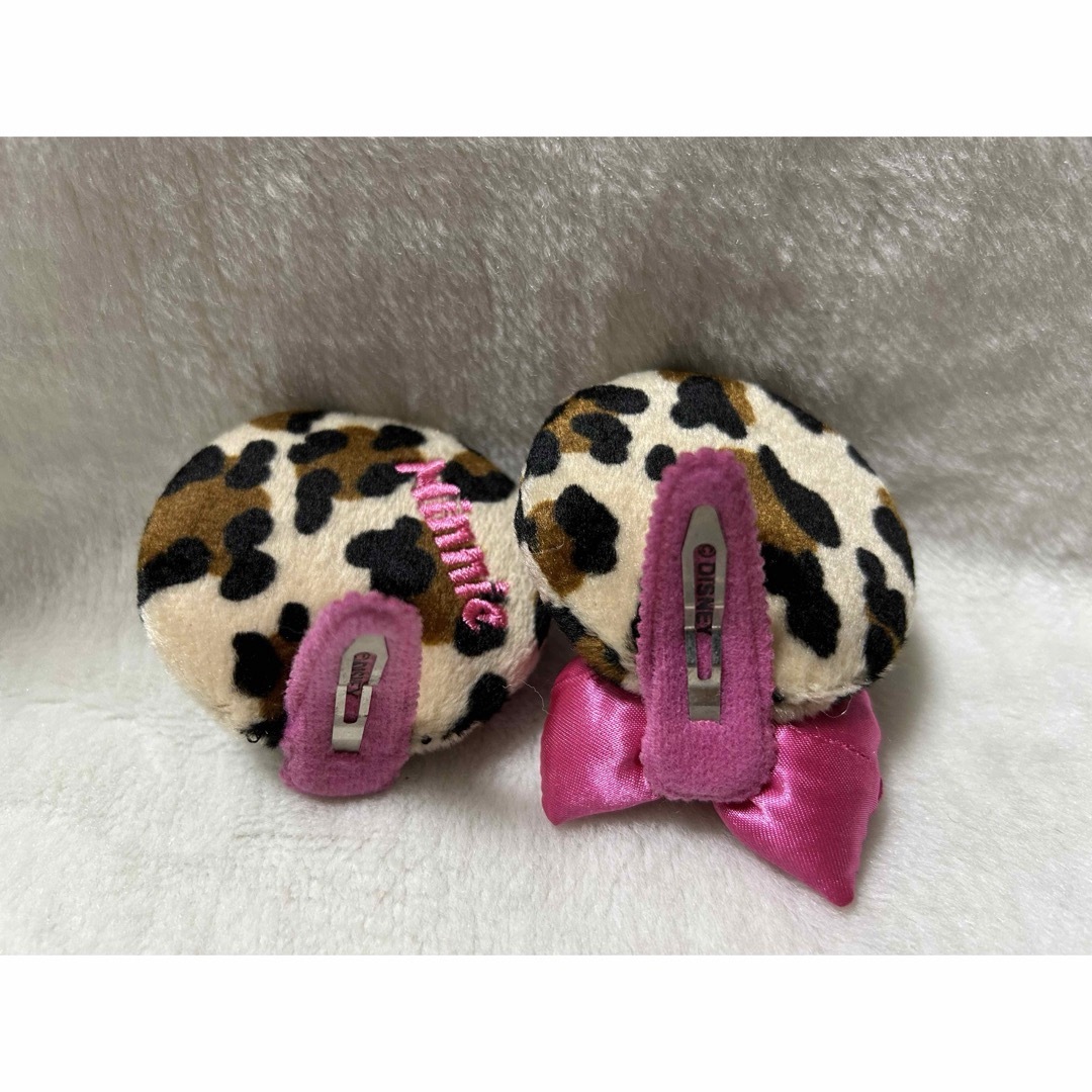 Disney - ミニー パッチン ディズニー ヘアクリップ 豹柄の通販 by き