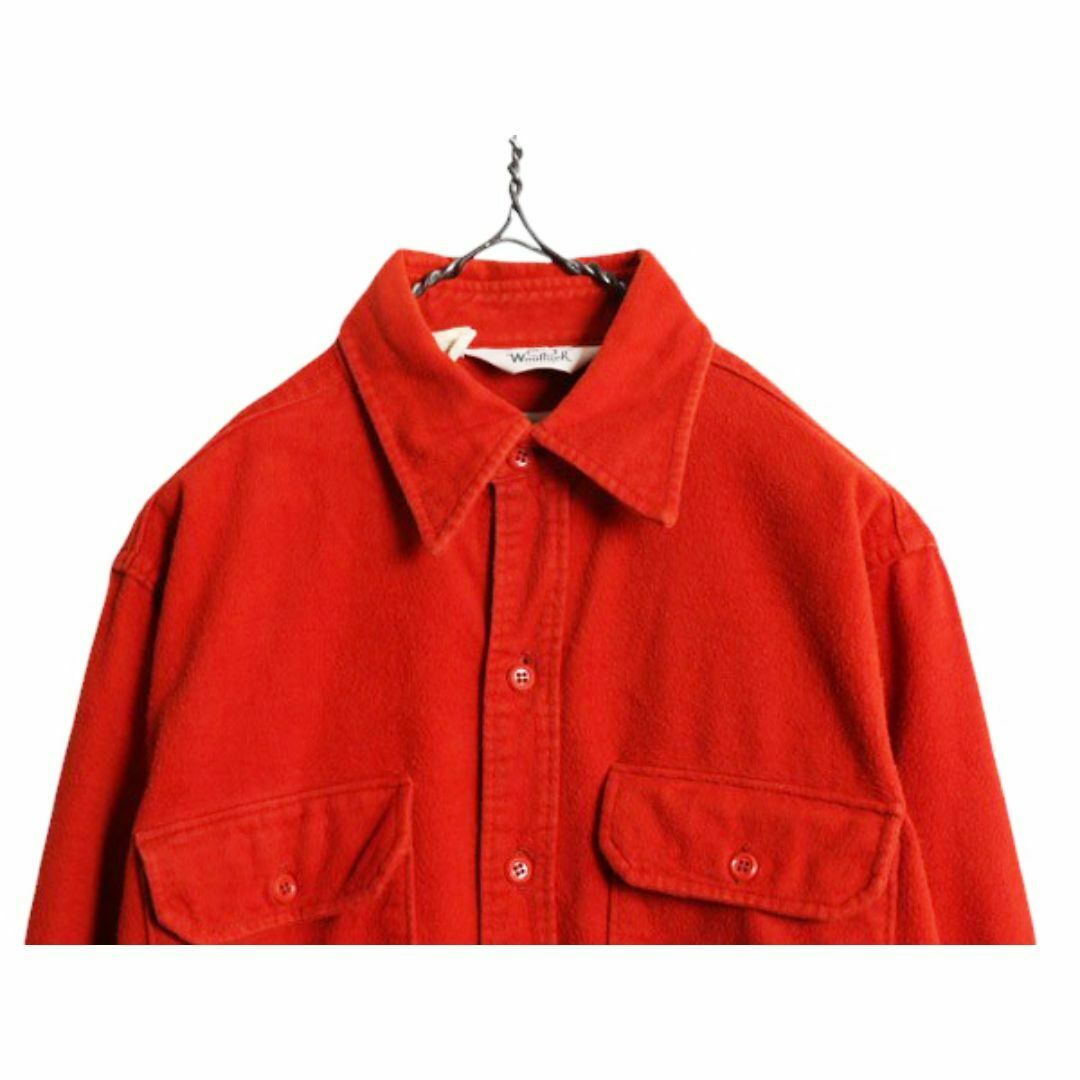 WOOLRICH - 70s ウールリッチ コットン シャモア クロス シャツ メンズ