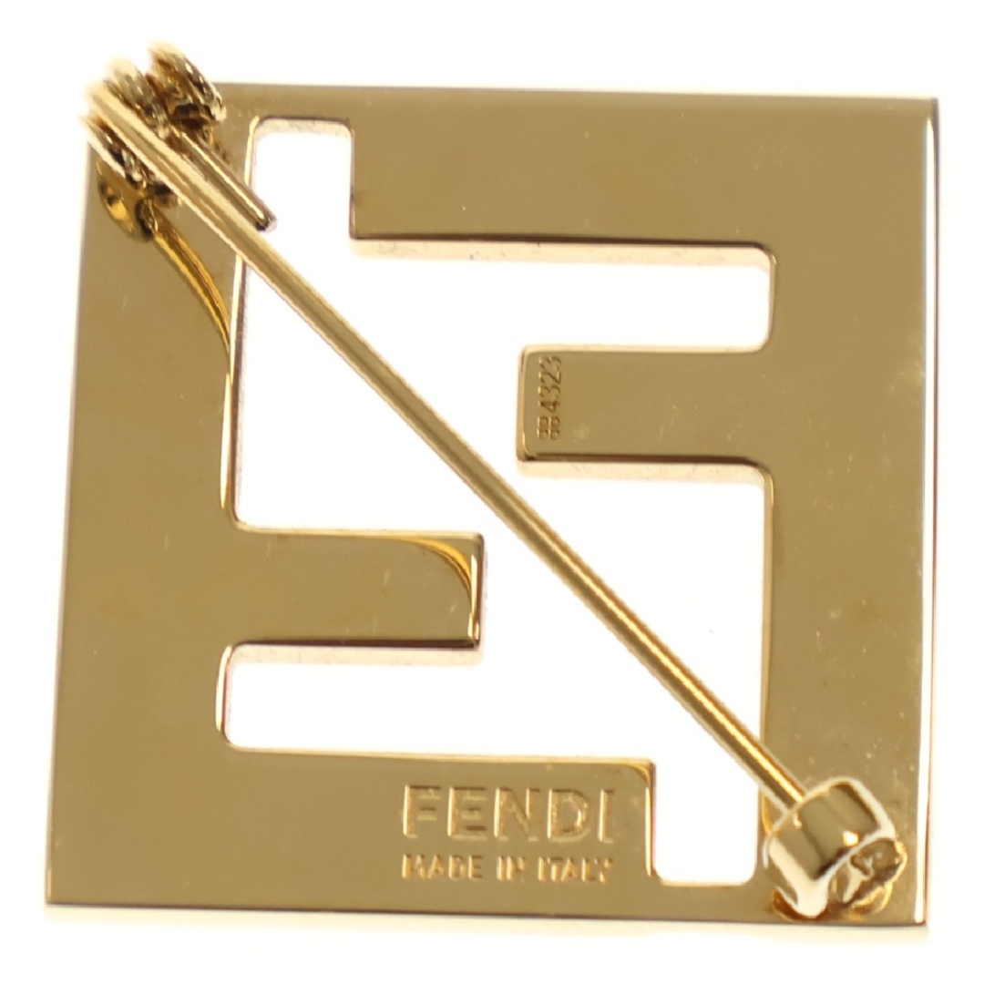 FENDI - FENDI フェンディ FFロゴ フォーエバー ブローチ ブラック