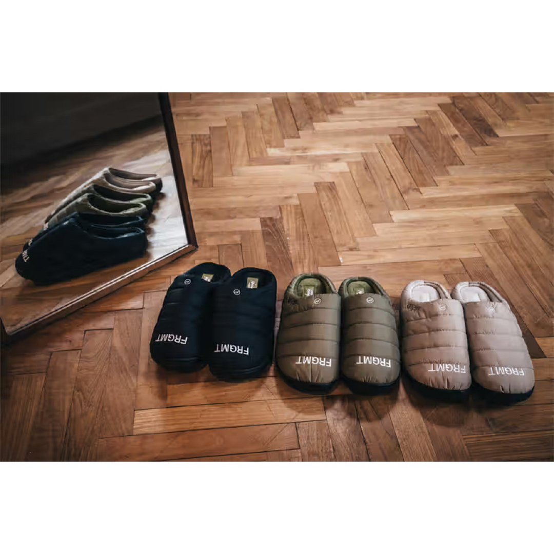 NANGA - 黒0新品 NANGA FRAGMENT SUBU ウィンター サンダル ブラックの