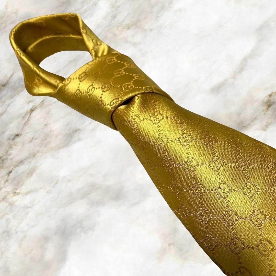 GUCCI - 【新品未使用】GUCCI グッチ GG柄 シルク100%高級ネクタイ