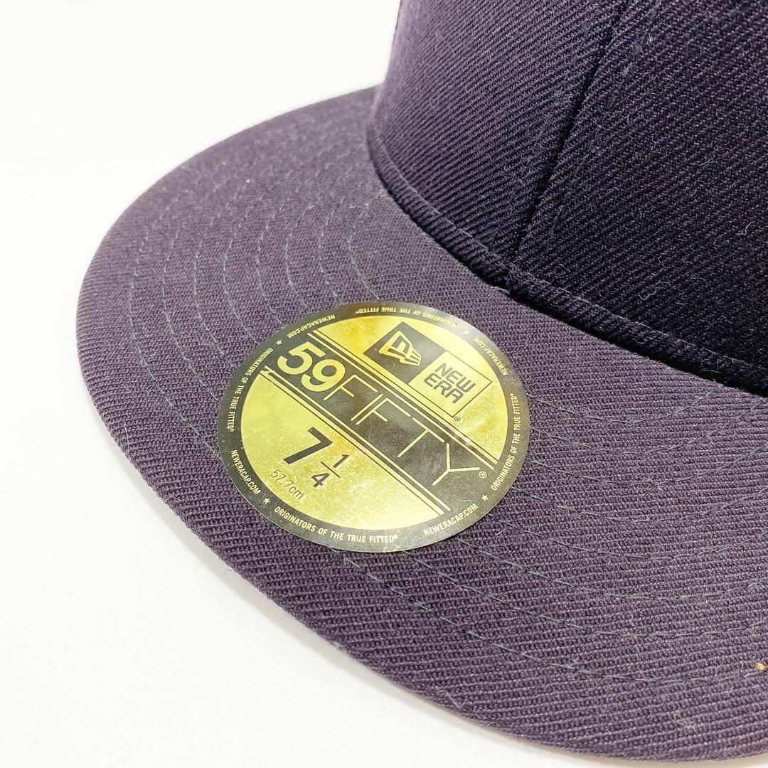 NEW ERA - ニューエラNEW ERA無地キャップ帽子ネイビーハット7-1/4