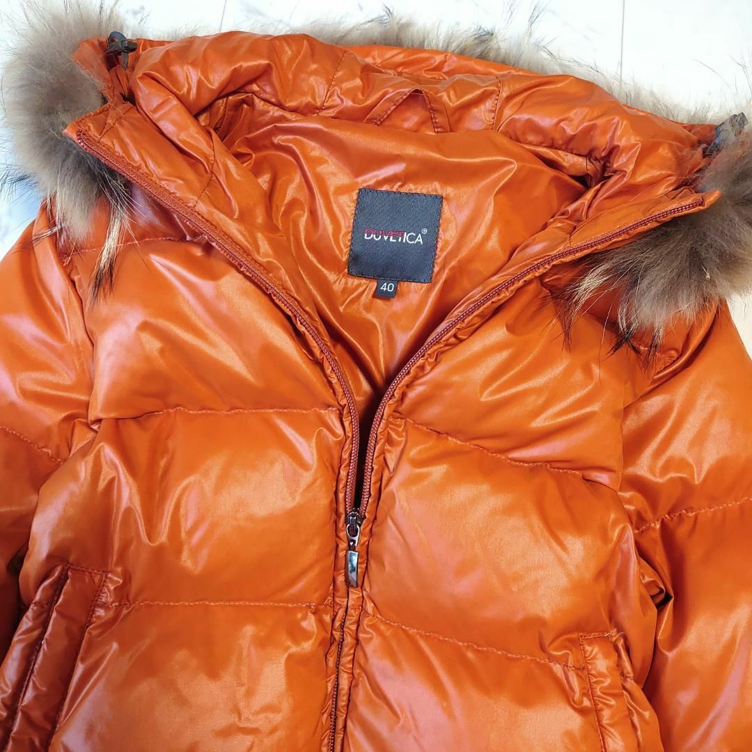 DUVETICA - デュベティカ ラクーンファー フード ダウンジャケット 40
