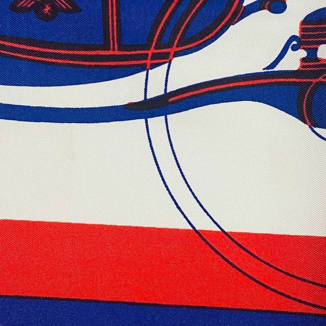 HERMES - ☆HERMES☆ スカーフ カレ90 馬車 エクスリブリス レッド