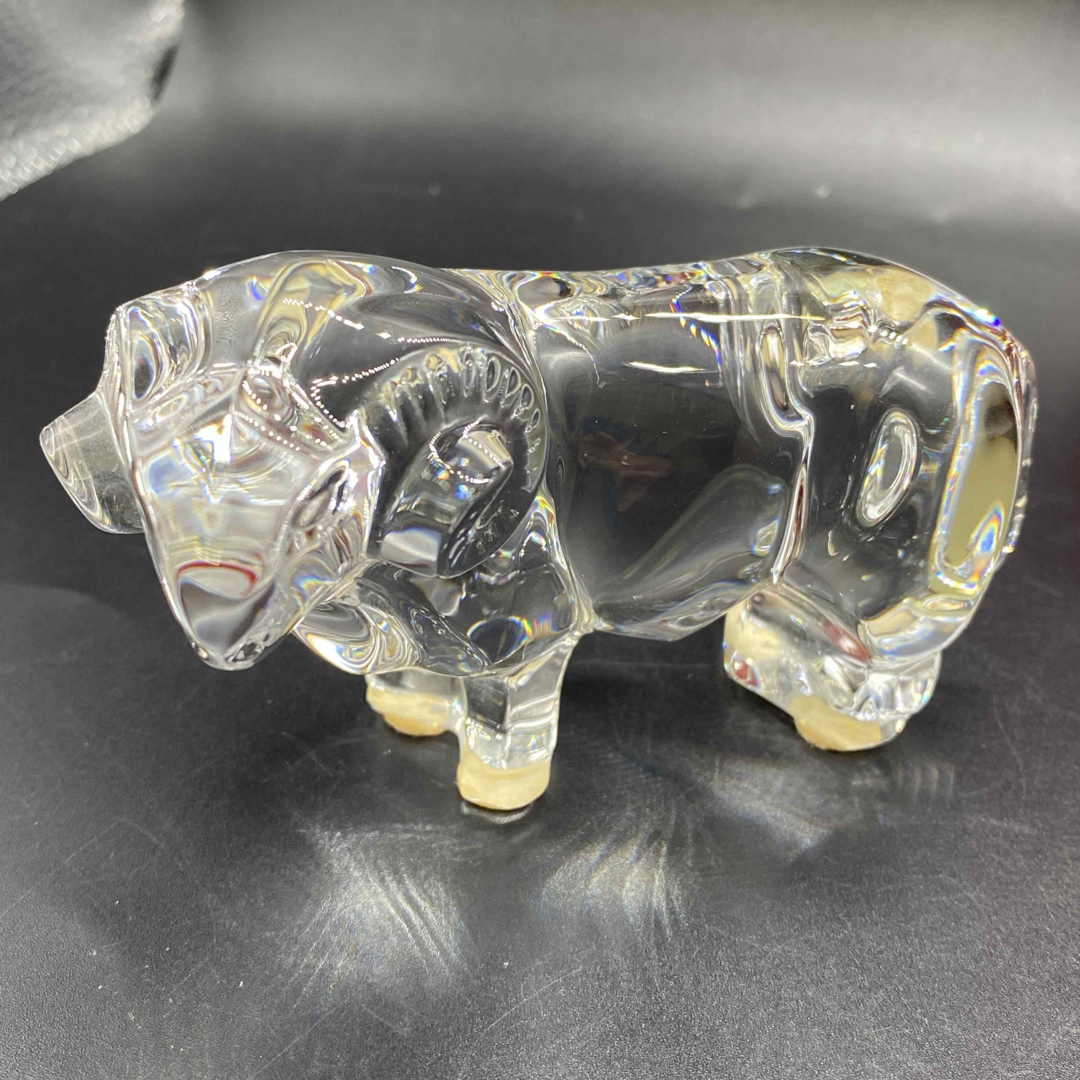 Baccarat - 箱付き バカラ 置物 フィギュリン クリスタルガラス ひつじ