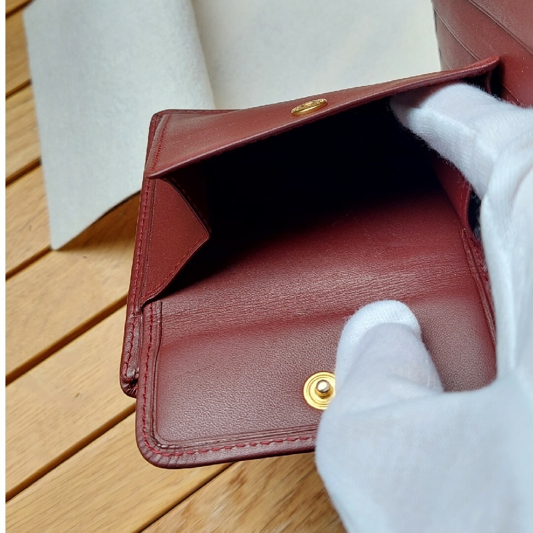 Cartier - 未使用 カルティエ マスト レザー 二つ折り財布 シリアル