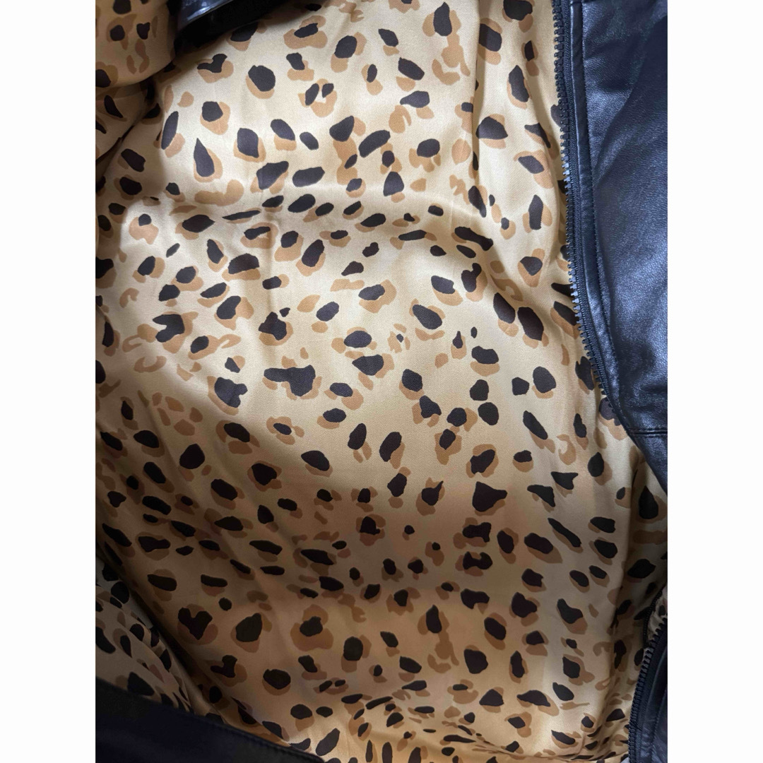 WACKO MARIA - キムタク ワコマリア レザー ダウン レオパード マイン