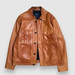 Brooks Brothers - brooks brothers ラムレザー トラッカージャケット