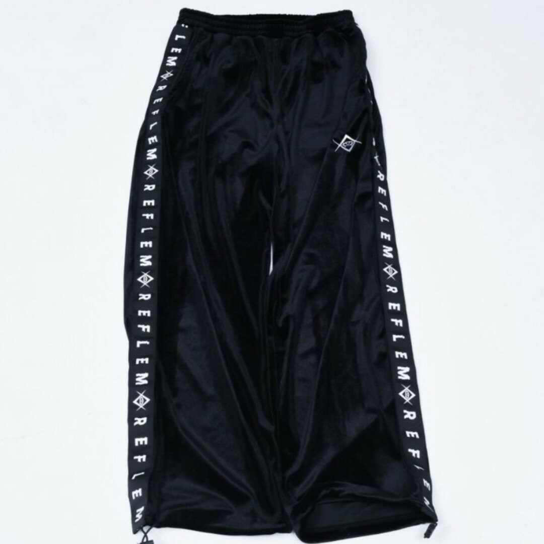 REFLEM - 【REFLEM】ロゴテープラインベロアジャージパンツ レフレムの