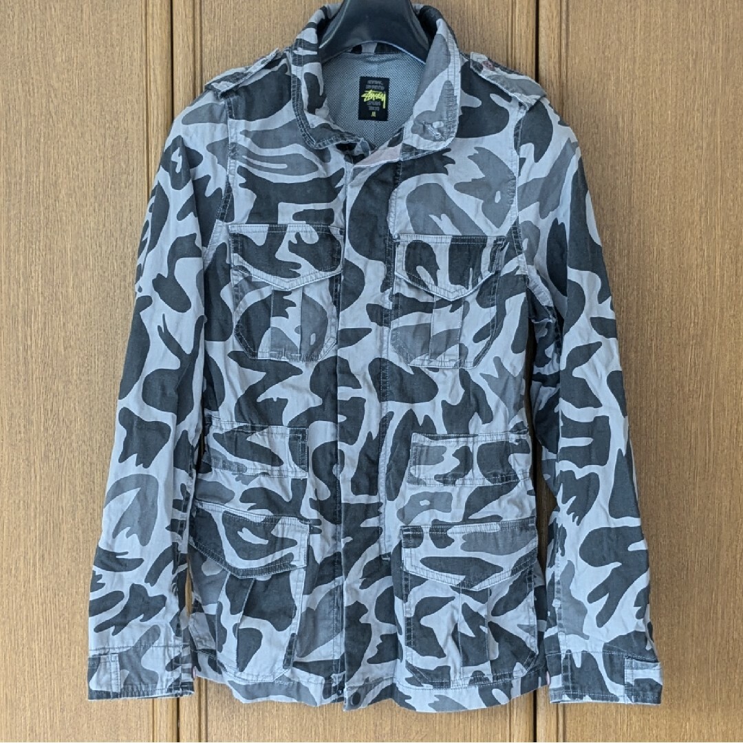 STUSSY - STUSSY ステューシー 迷彩 カモフラ ジャケット 灰色 グレー
