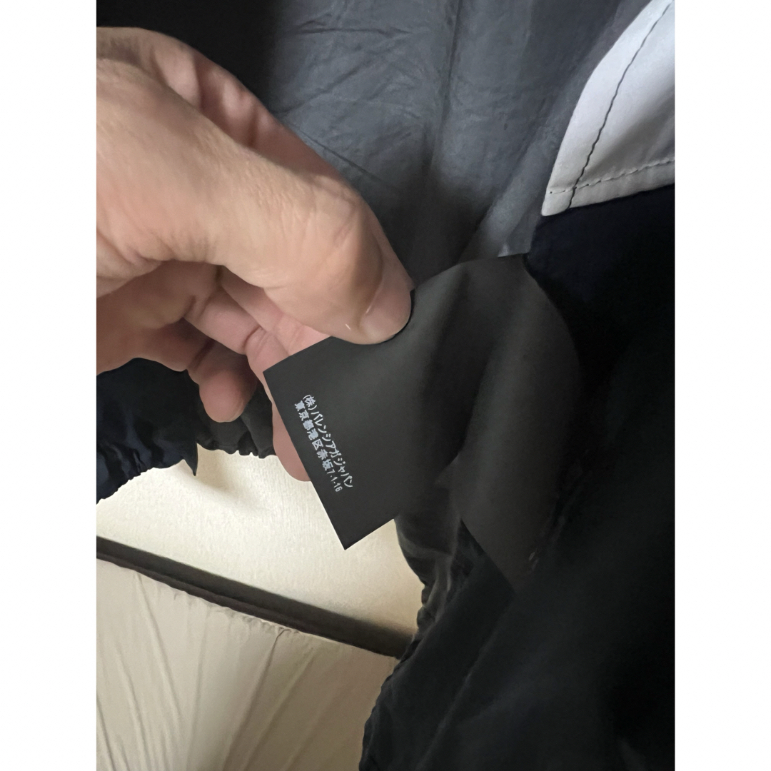 BALENCIAGA - BALENCIAGA ナイロンジャケット グレー・ホワイト