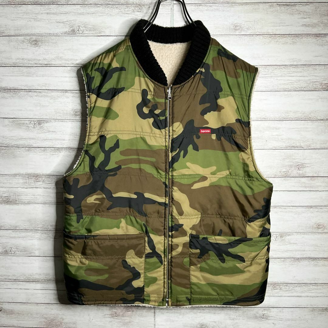Supreme - 【入手困難!!】シュプリーム ✈︎リバーシブル 迷彩 刺繍